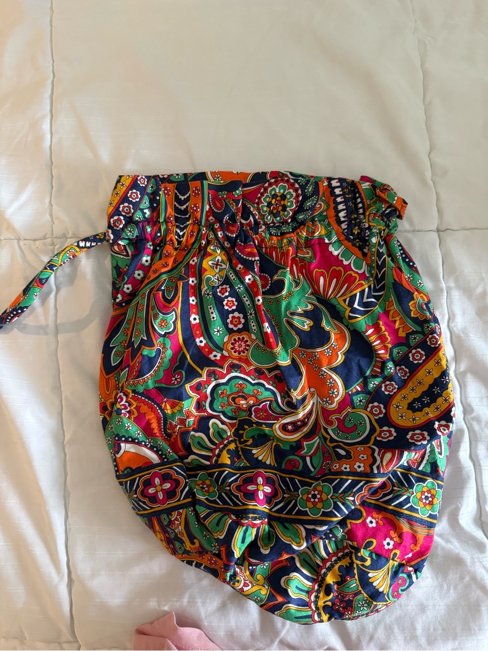 Vera Bradley Multicolor Paisley Drawstring Cosmetic Bag